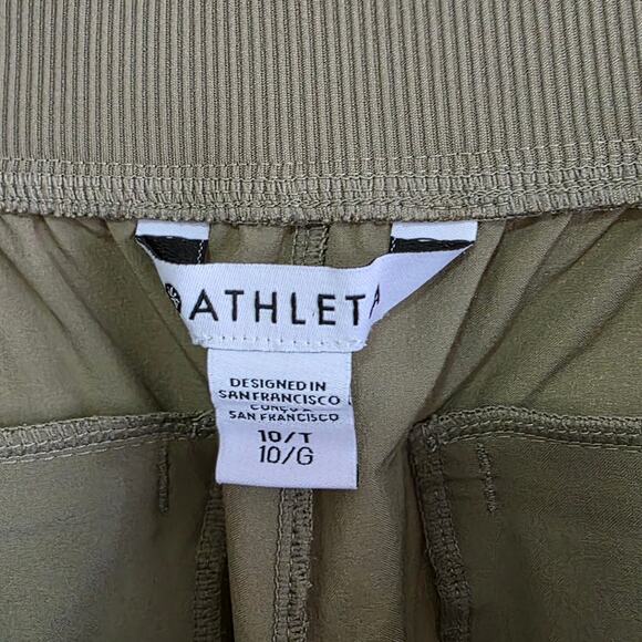Athleta Brooklyn Mid Rise Ankle Pant Khaki Olive Branch Featherweight Stretch - Picture 6 of 10